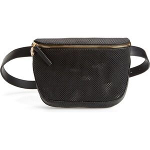 Clare V perforated leather fanny pack